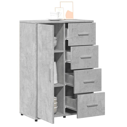 Sideboards 2 Stk. Betongrau 60x31x84 cm Holzwerkstoff