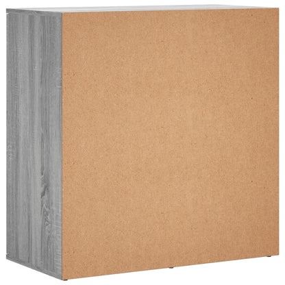 Sideboards 2 Stk. Grau Sonoma 79x38x80 cm Holzwerkstoff