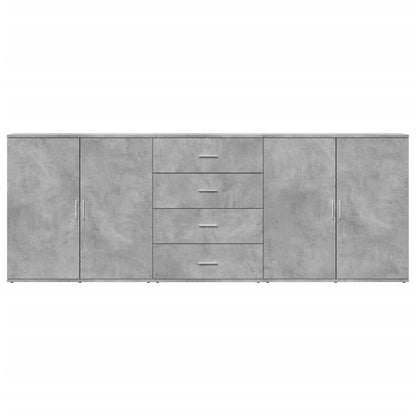 Sideboards 3 Stk. Betongrau Holzwerkstoff