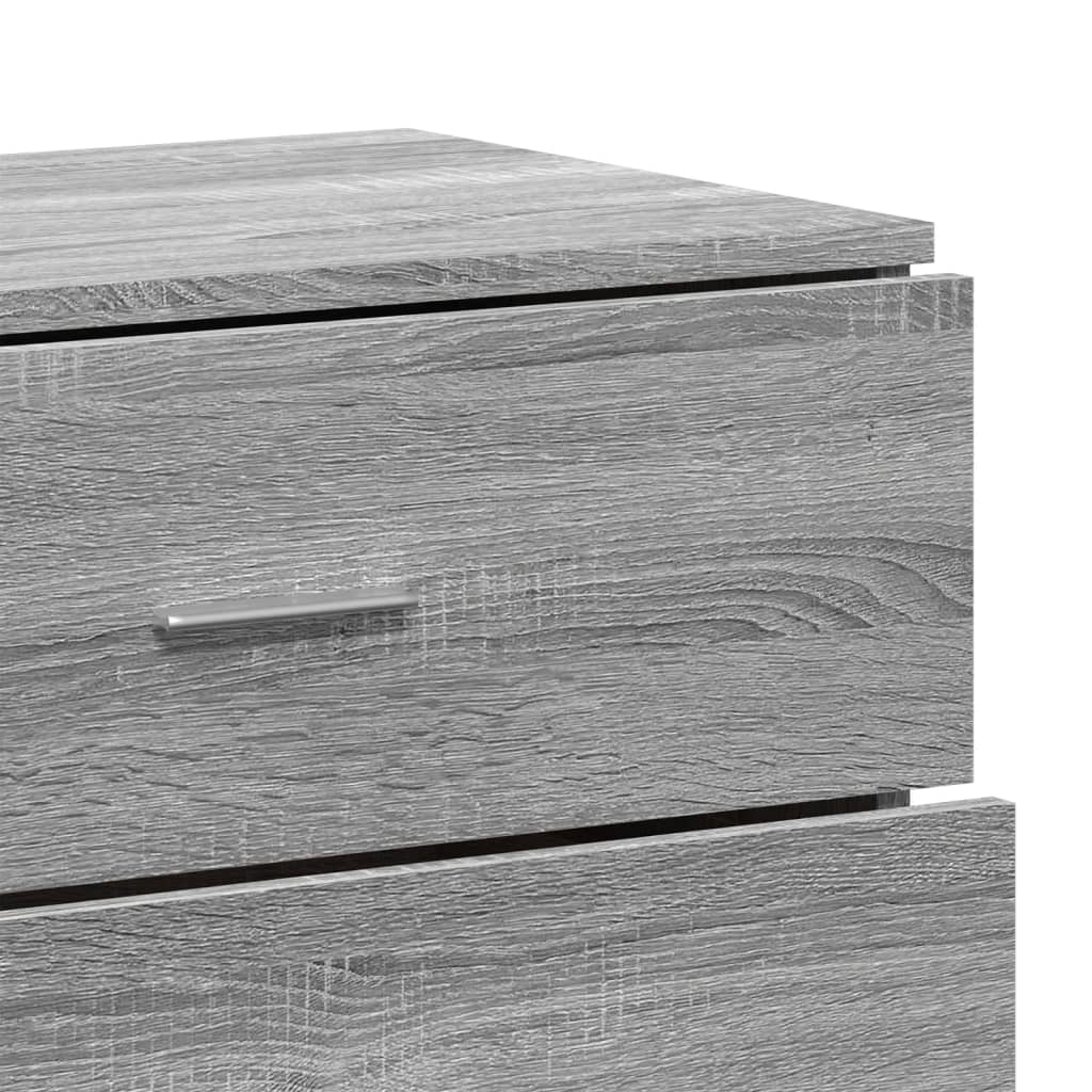 Sideboards 3 Stk. Grau Sonoma Holzwerkstoff