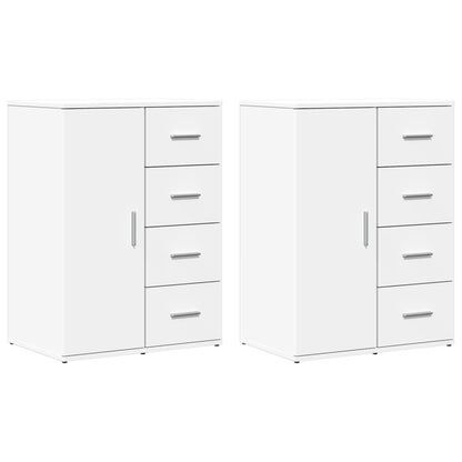 Sideboards 2 Stk. Weiß 59x39x80 cm Holzwerkstoff