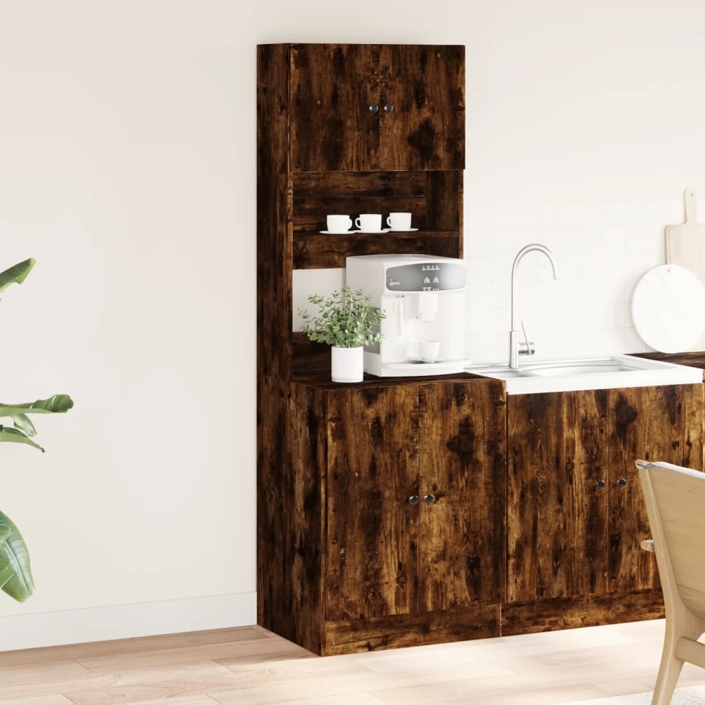 Køkkenskab Røget Eg 60x50x180 cm Træ Materiale
