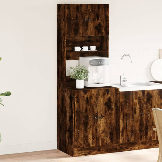 Køkkenskab Røget Eg 60x50x180 cm Træ Materiale