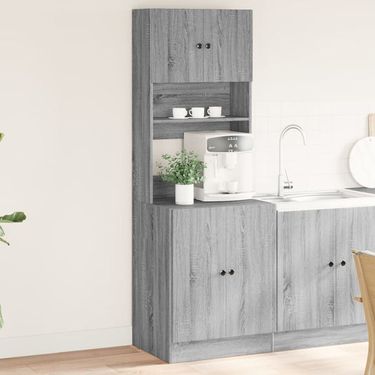 Küchenschrank Grau Sonoma 60x50x180 cm Holzwerkstoff
