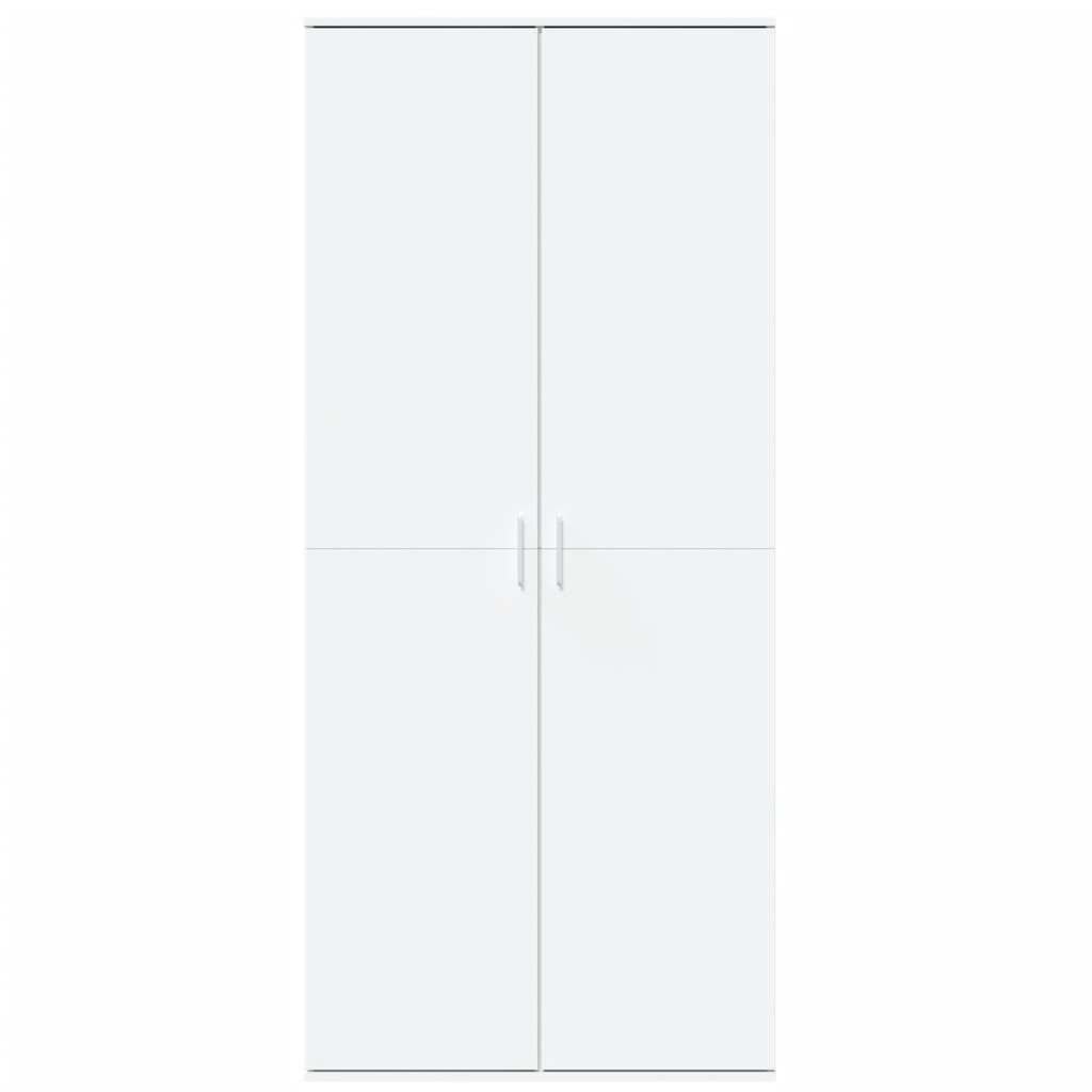 Highboard Weiß 80x35x180 cm Holzwerkstoff