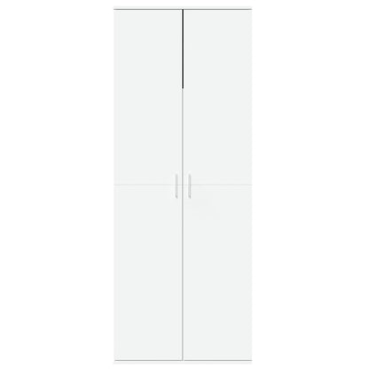 Highboard Weiß 70x35x180 cm Holzwerkstoff