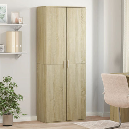 Highboard Sonoma-Eiche 70x35x180 cm Holzwerkstoff