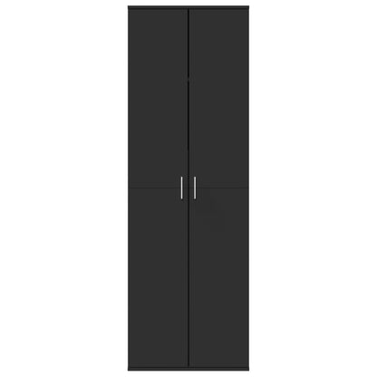 Highboard Schwarz 60x35x180 cm Holzwerkstoff