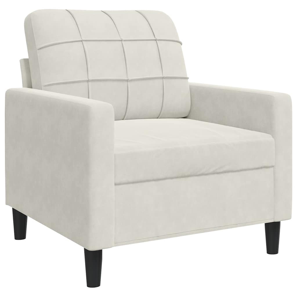 Sessel Creme 60 cm Samt