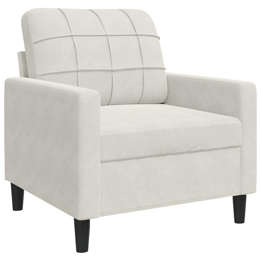 Sessel Creme 60 cm Samt