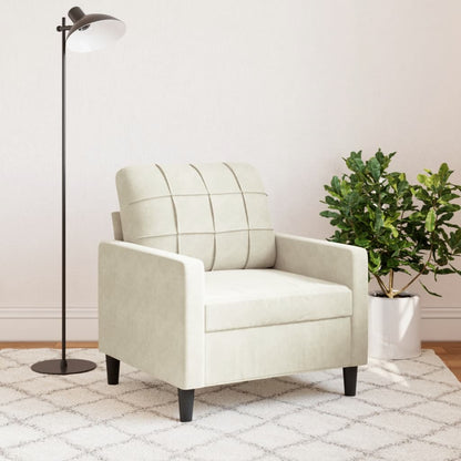 Lænestol Creme 60 cm Fløjl