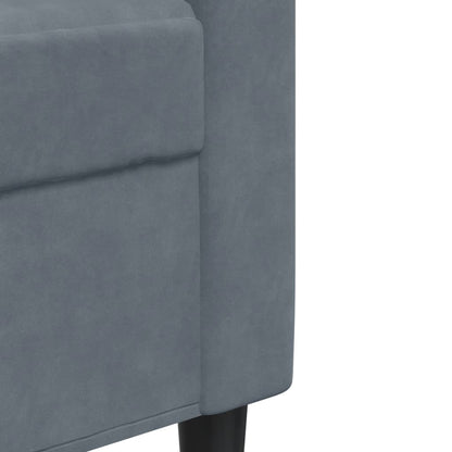 2-personers sofa mørkegrå 120 cm fløjl