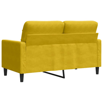 2-Sitzer-Sofa Gelb 120 cm Samt