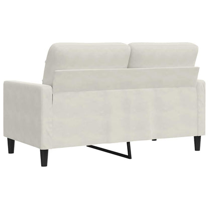 2-Sitzer-Sofa Creme 120 cm Samt
