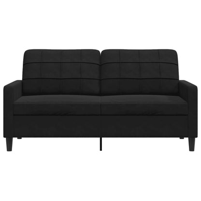2-personers sofa sort 140 cm fløjl