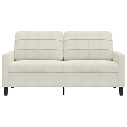 2-Sitzer-Sofa Creme 140 cm Samt