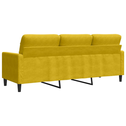 3-Sitzer-Sofa Gelb 180 cm Samt