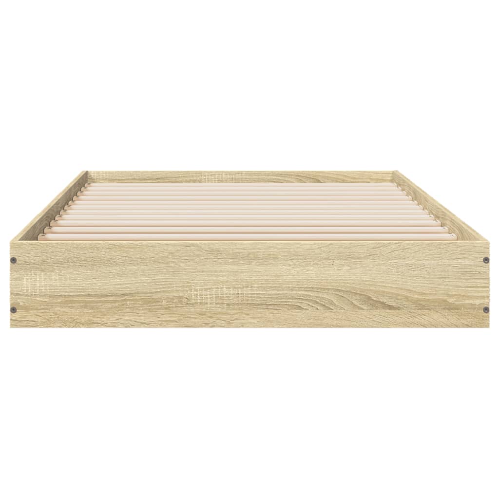 Bettgestell ohne Matratze Sonoma-Eiche 75x190 cm Holzwerkstoff