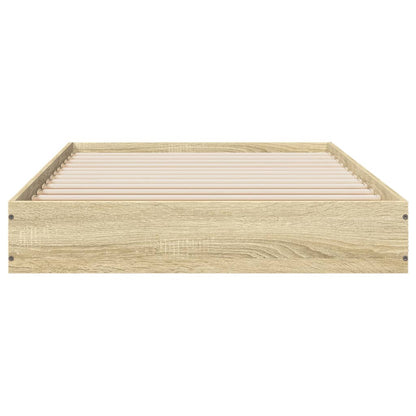 Bettgestell ohne Matratze Sonoma-Eiche 75x190 cm Holzwerkstoff