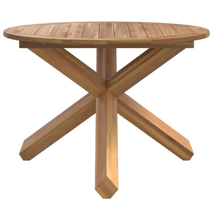 Gartentisch Ø109x74 cm Massivholz Teak
