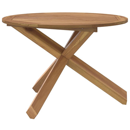 Gartentisch Ø109x74 cm Massivholz Teak