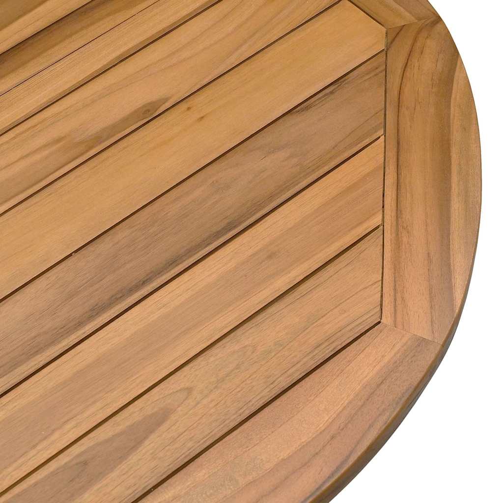 Gartentisch Ø109x74 cm Massivholz Teak