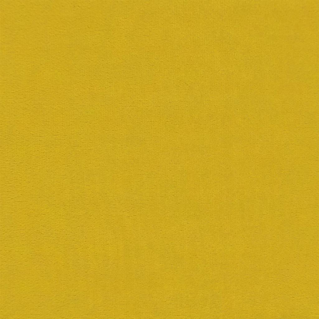 2-tlg. Sofagarnitur mit Kissen Gelb Samt