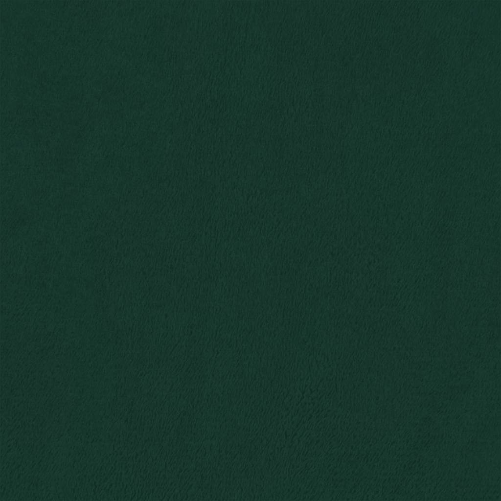 3-tlg. Sofagarnitur mit Kissen Dunkelgrün Samt