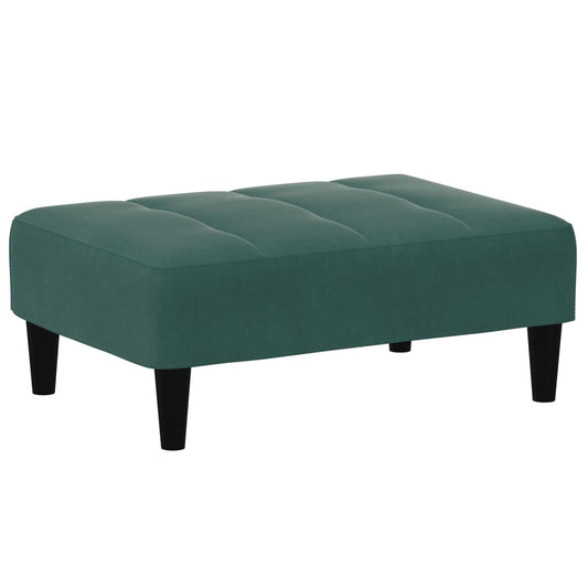 Fußhocker Dunkelgrün 77x55x31 cm Samt