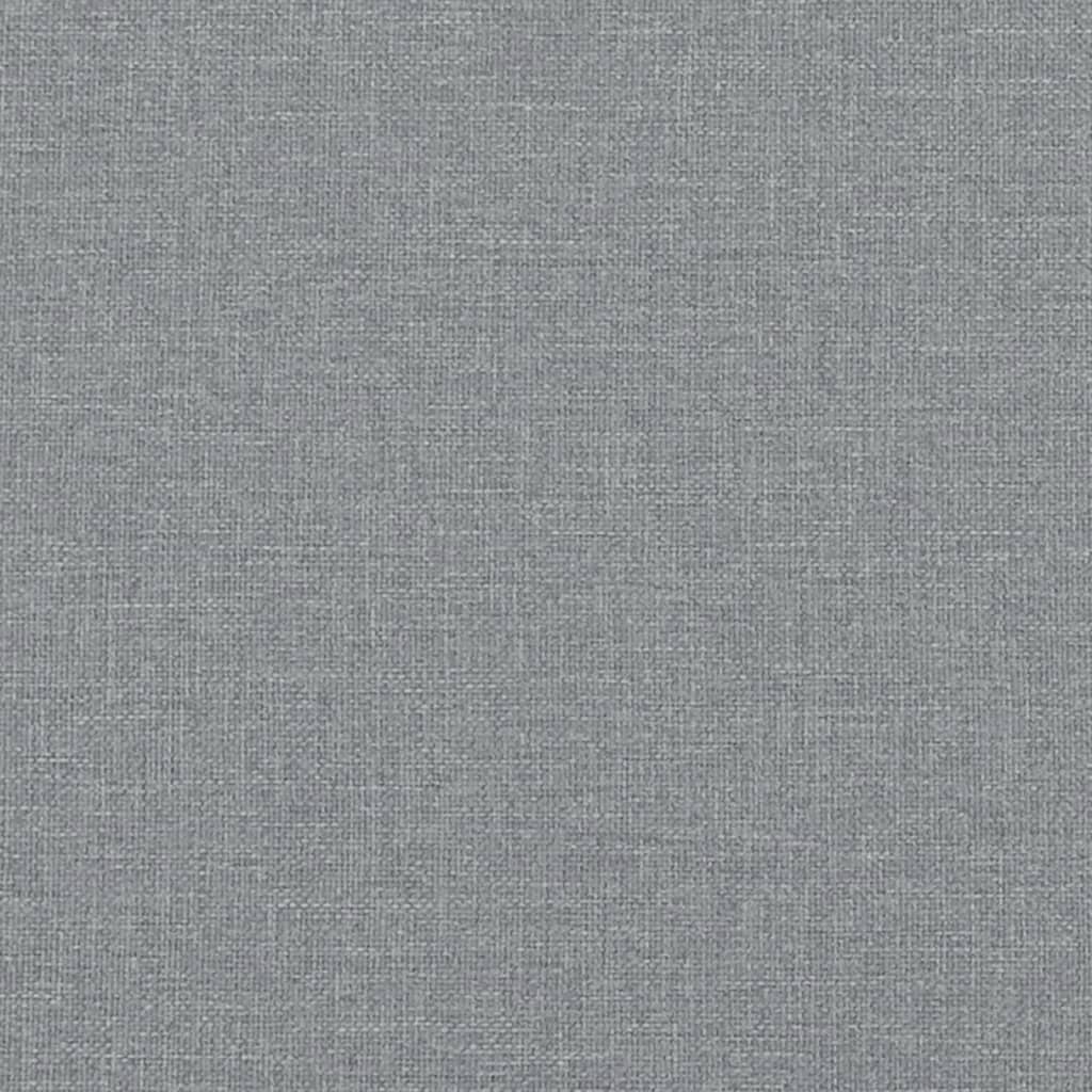 Fußhocker Hellgrau 77x55x31 cm Stoff