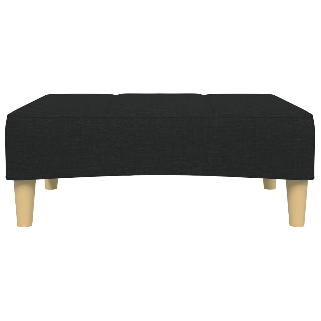 Fußhocker Schwarz 77x55x31 cm Stoff