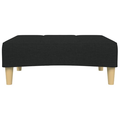 Fußhocker Schwarz 77x55x31 cm Stoff