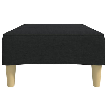 Fußhocker Schwarz 77x55x31 cm Stoff