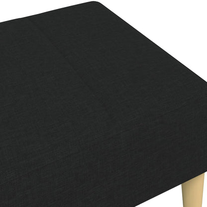 Fußhocker Schwarz 77x55x31 cm Stoff
