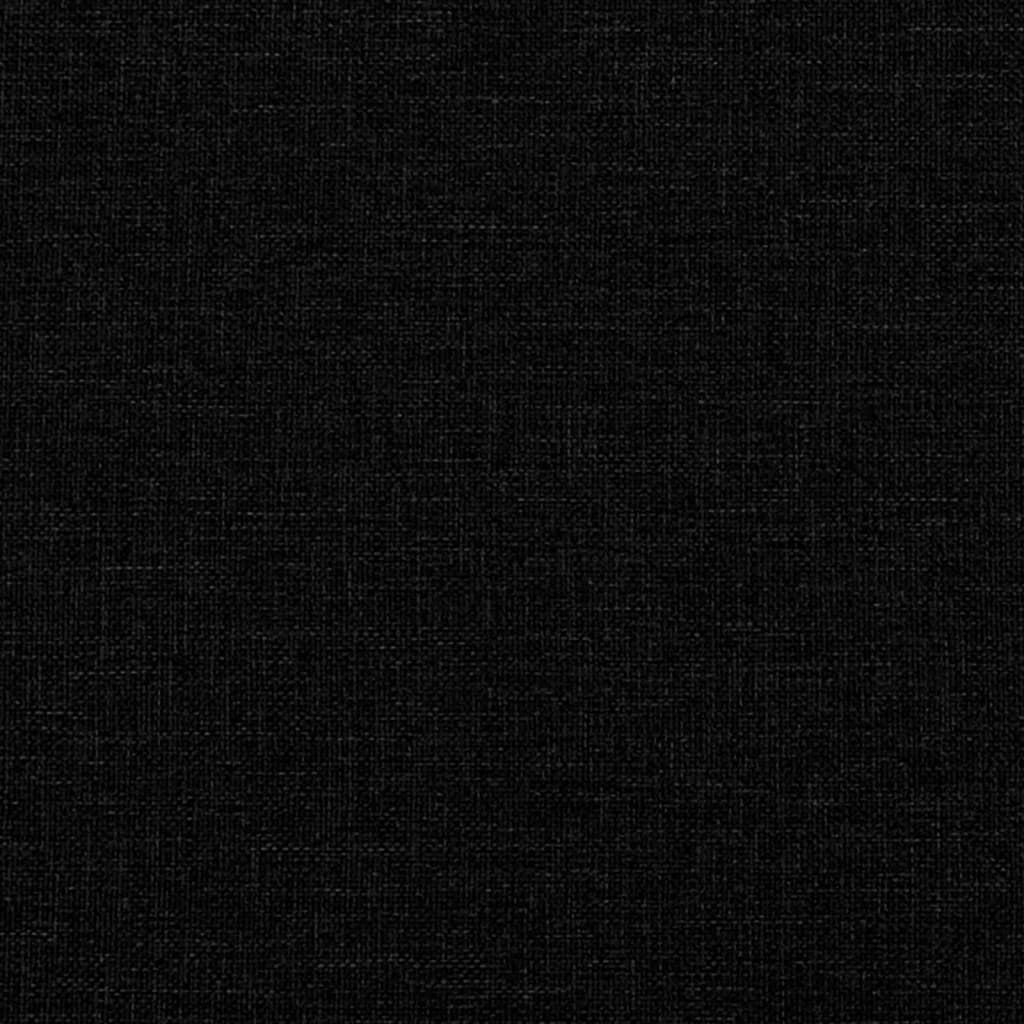 Fußhocker Schwarz 77x55x31 cm Stoff