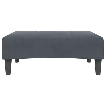 Fußhocker Dunkelgrau 77x55x31 cm Samt