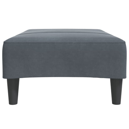Fußhocker Dunkelgrau 77x55x31 cm Samt