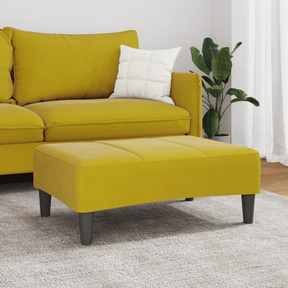 Fußhocker Gelb 77x55x31 cm Samt