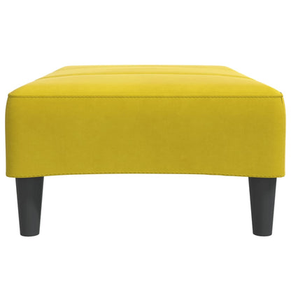 Fußhocker Gelb 77x55x31 cm Samt