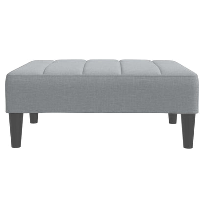 Fußhocker Hellgrau 77x55x31 cm Stoff