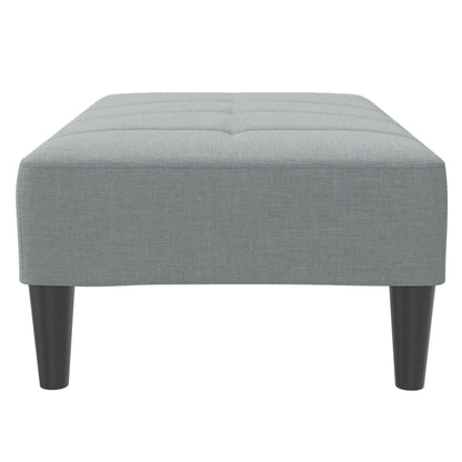 Fußhocker Hellgrau 77x55x31 cm Stoff