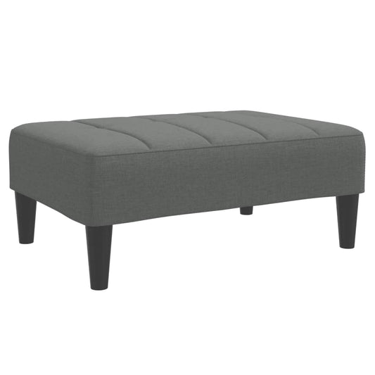 Fußhocker Dunkelgrau 77x55x31 cm Stoff