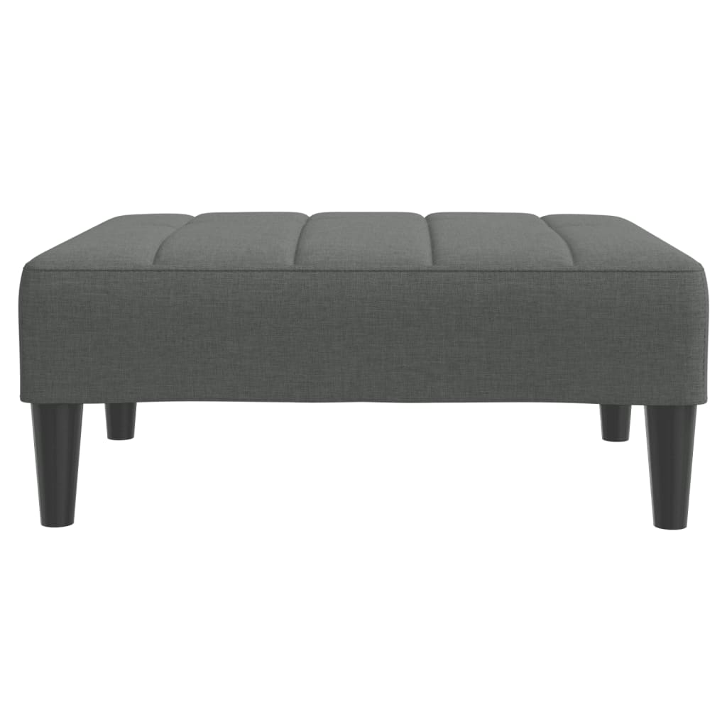 Fußhocker Dunkelgrau 77x55x31 cm Stoff