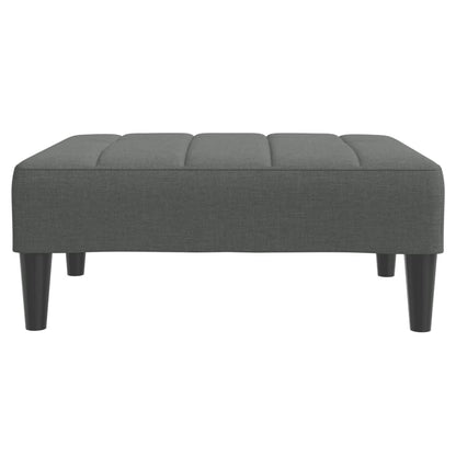 Fußhocker Dunkelgrau 77x55x31 cm Stoff