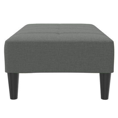 Fußhocker Dunkelgrau 77x55x31 cm Stoff