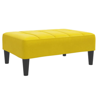Fußhocker Gelb 77x55x31 cm Samt