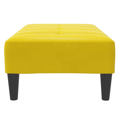 Fußhocker Gelb 77x55x31 cm Samt