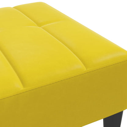 Fußhocker Gelb 77x55x31 cm Samt