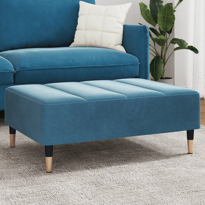 Fußhocker Blau 77x55x31 cm Samt