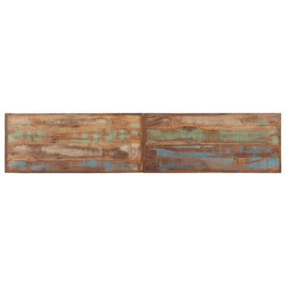 Bank 160 cm Massives Altholz und Stahl